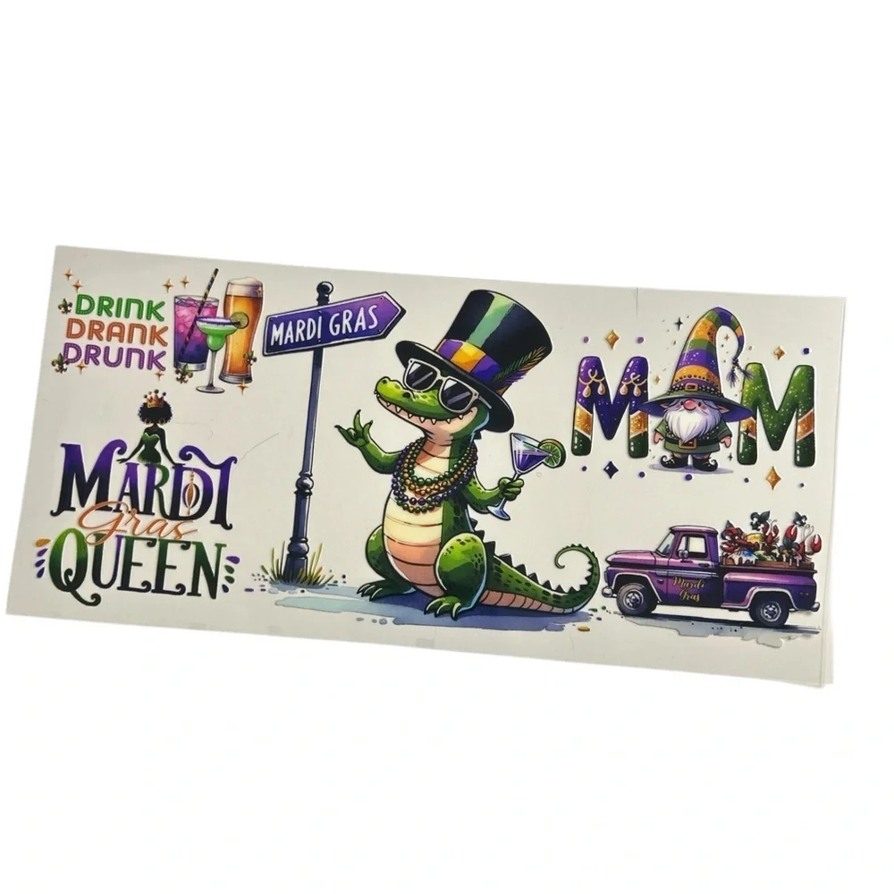 Mardi Gras Cup Decal Wrap 453